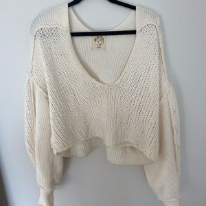 Free people cropped sweater